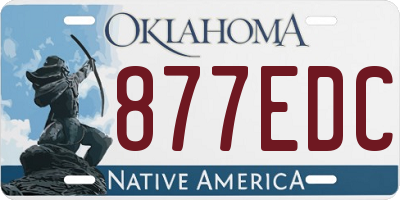 OK license plate 877EDC