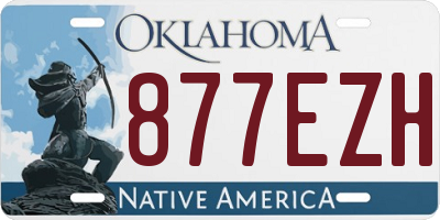 OK license plate 877EZH