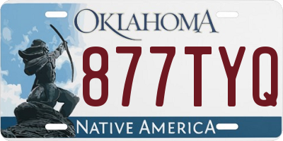 OK license plate 877TYQ