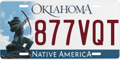 OK license plate 877VQT