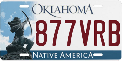 OK license plate 877VRB
