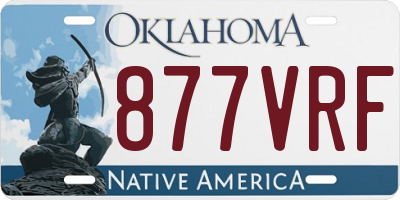 OK license plate 877VRF