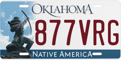 OK license plate 877VRG