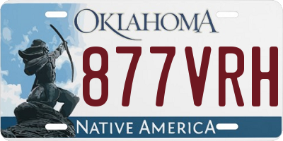 OK license plate 877VRH