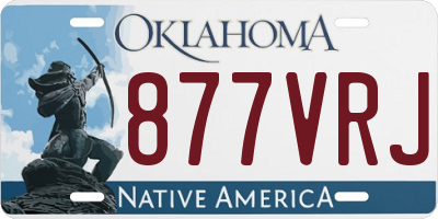 OK license plate 877VRJ