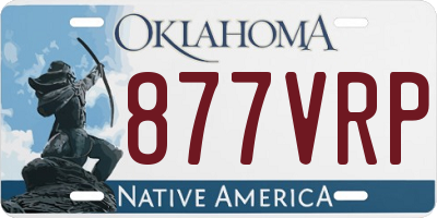 OK license plate 877VRP