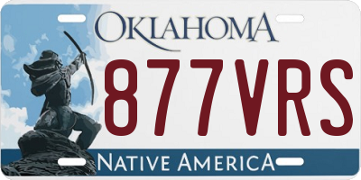 OK license plate 877VRS