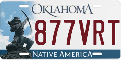 OK license plate 877VRT