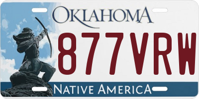 OK license plate 877VRW