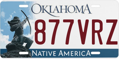 OK license plate 877VRZ