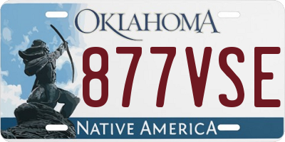 OK license plate 877VSE