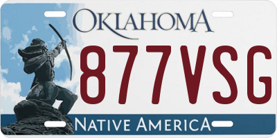 OK license plate 877VSG