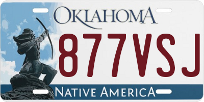 OK license plate 877VSJ