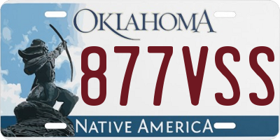 OK license plate 877VSS