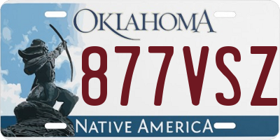 OK license plate 877VSZ