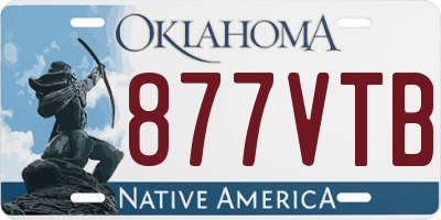 OK license plate 877VTB