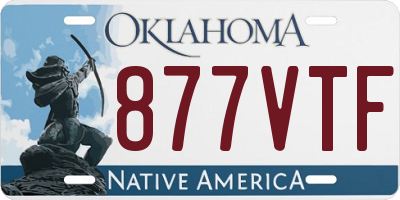 OK license plate 877VTF
