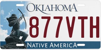 OK license plate 877VTH