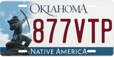 OK license plate 877VTP