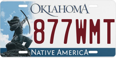 OK license plate 877WMT