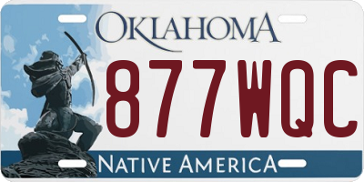 OK license plate 877WQC