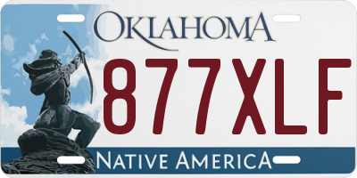 OK license plate 877XLF