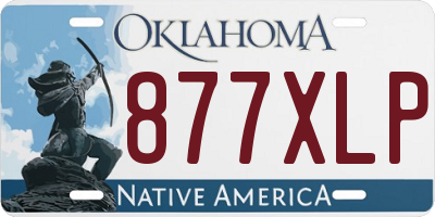 OK license plate 877XLP