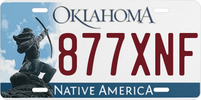 OK license plate 877XNF