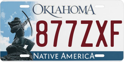 OK license plate 877ZXF