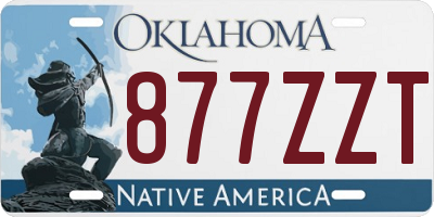 OK license plate 877ZZT