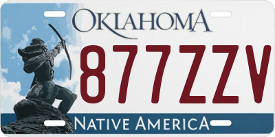 OK license plate 877ZZV