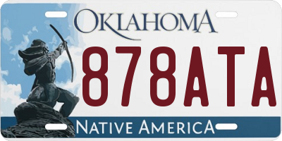 OK license plate 878ATA