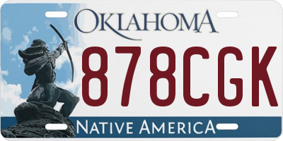 OK license plate 878CGK