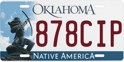 OK license plate 878CIP