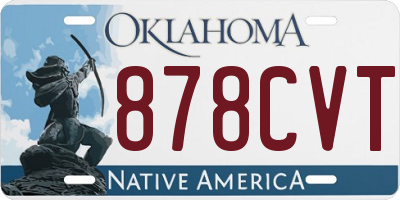 OK license plate 878CVT