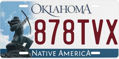 OK license plate 878TVX