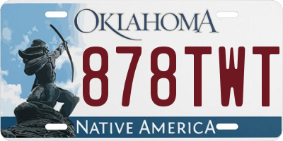 OK license plate 878TWT
