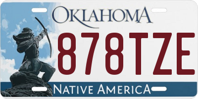 OK license plate 878TZE