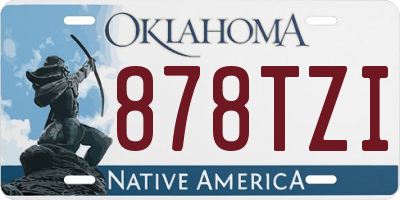 OK license plate 878TZI