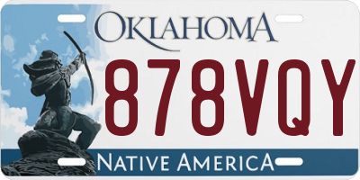 OK license plate 878VQY