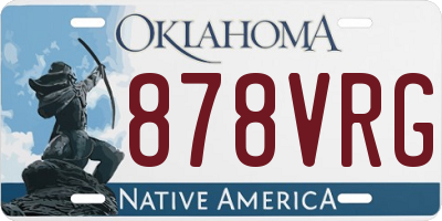 OK license plate 878VRG