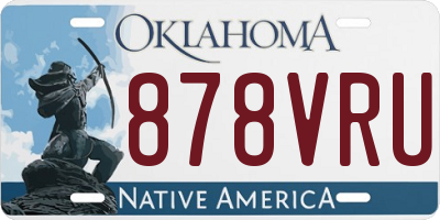 OK license plate 878VRU