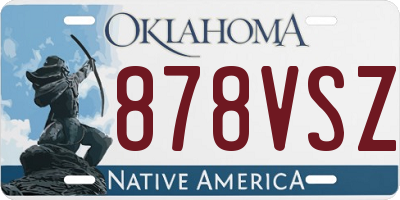 OK license plate 878VSZ