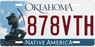 OK license plate 878VTH