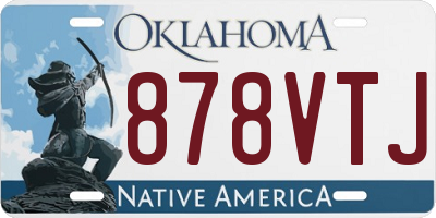 OK license plate 878VTJ