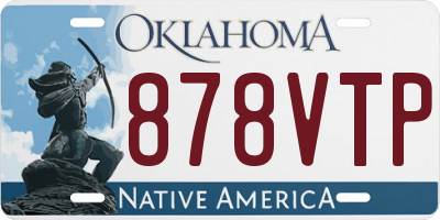OK license plate 878VTP