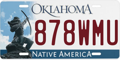 OK license plate 878WMU