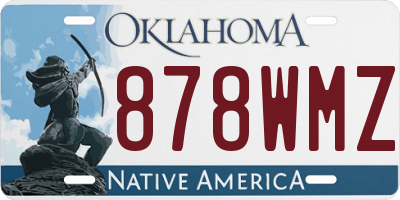 OK license plate 878WMZ