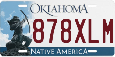 OK license plate 878XLM