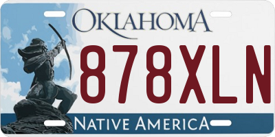 OK license plate 878XLN